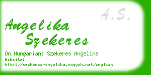angelika szekeres business card